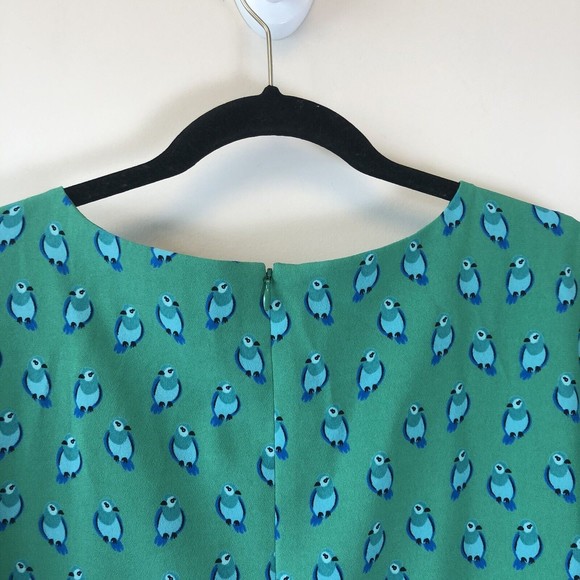 LOFT Sheath Dress Parrot Print 3/4 Sleeve Office Work Kitchy Small NWT’s - Picture 11 of 12
